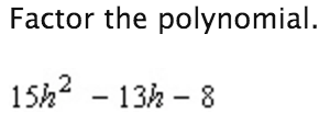 Solved Factor the polynomial 4 2 Chegg com