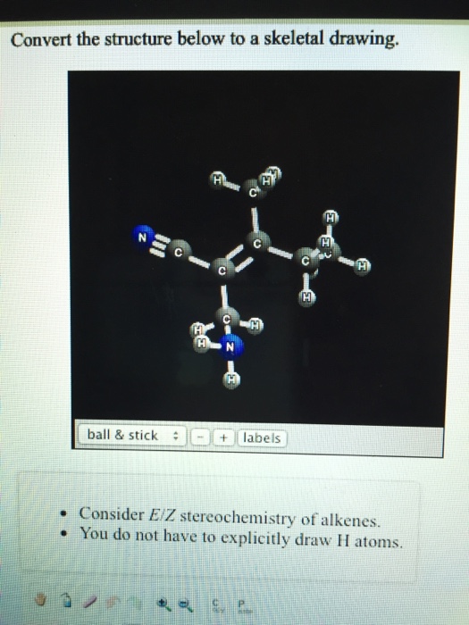 Solved Convert the structure below to a skeletal drawing.