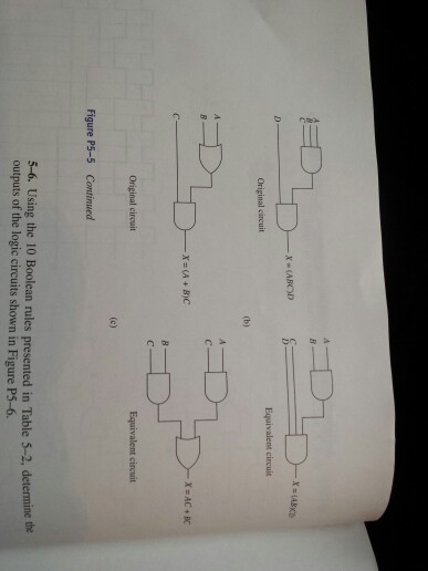 Solved Digital Electronics Boolean Algebra Chapter 5: For | Chegg.com