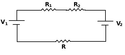 Solved 31.50) In the circuit below V1 = 6 V, V2 = 12 V, R1 = | Chegg.com