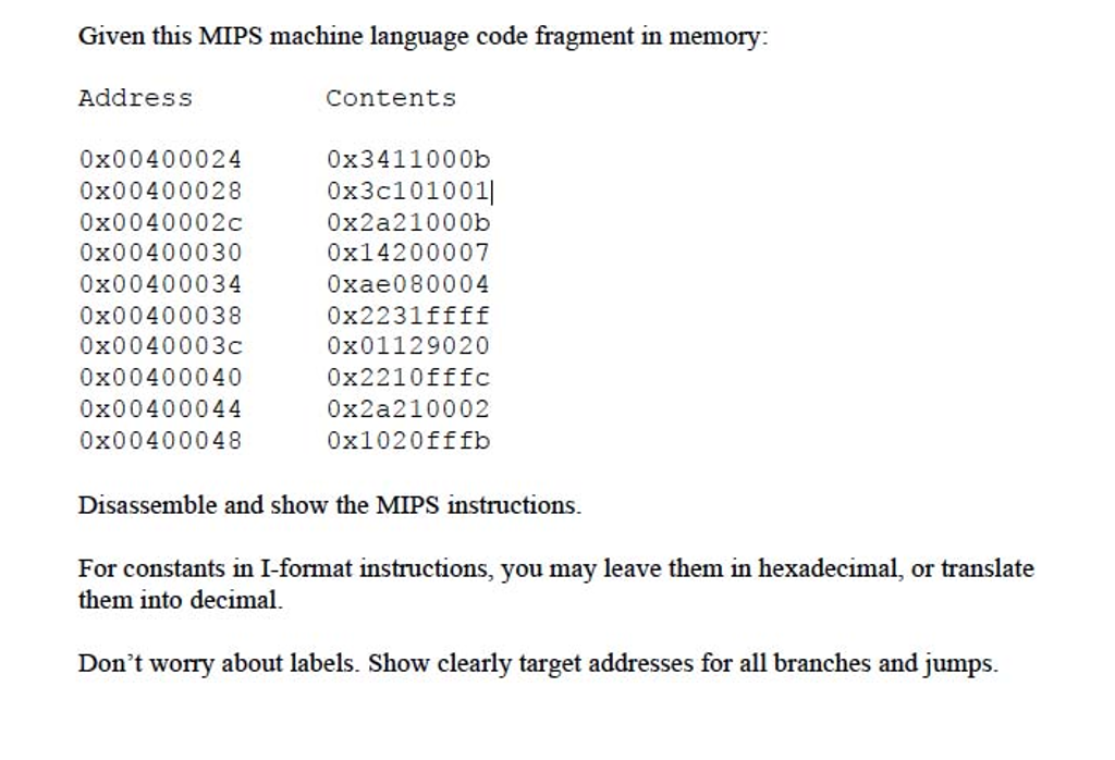 solved-given-this-mips-machine-language-code-fragment-in-chegg