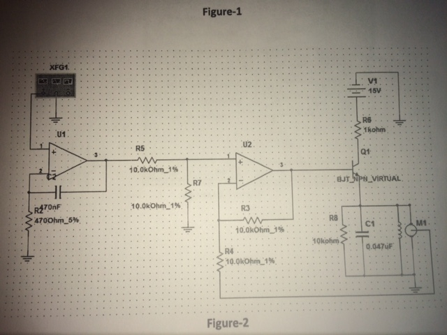 1.Construct the circuit shown in Figure 2 with | Chegg.com