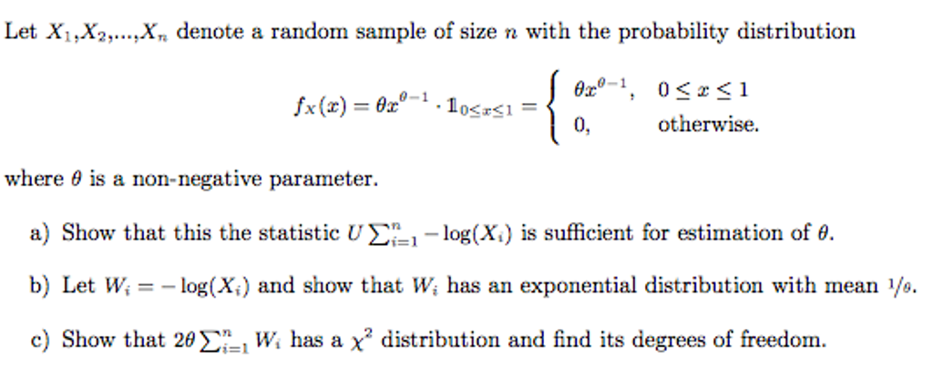 Solved Minimum Variance Unbiased Estimator=MVUE | Chegg.com