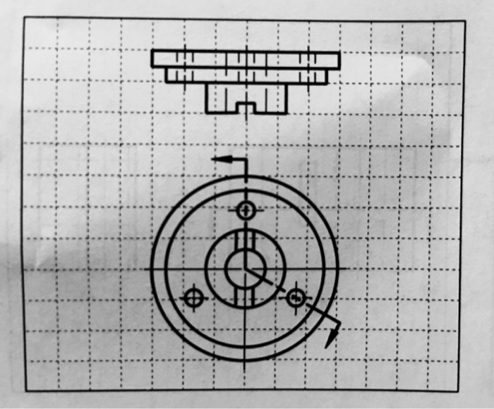 Solved Create an ALIGNED Section View.Use grid paper, each