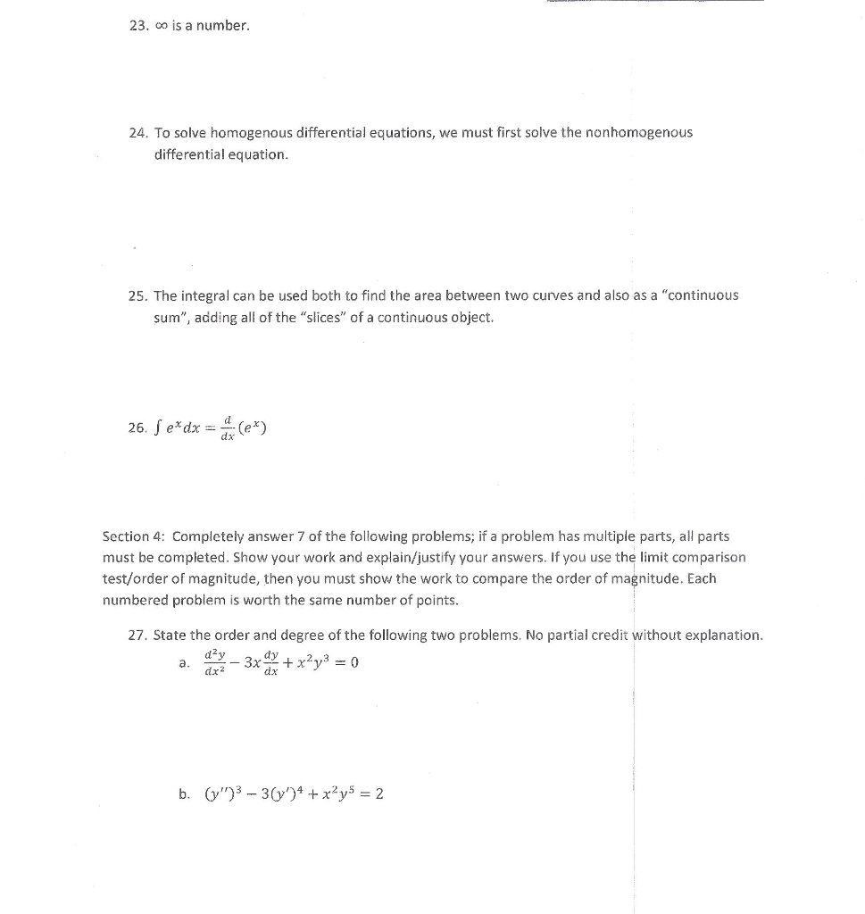 Solved To solve homogenous differential equations, we must | Chegg.com