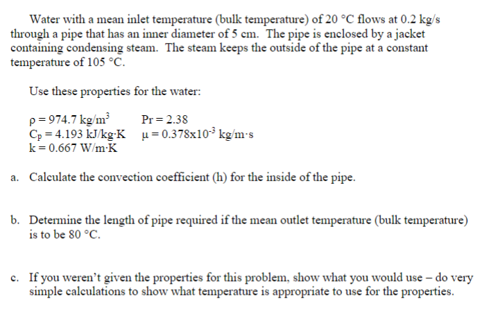 solved-water-with-a-mean-inlet-temperature-bulk-chegg