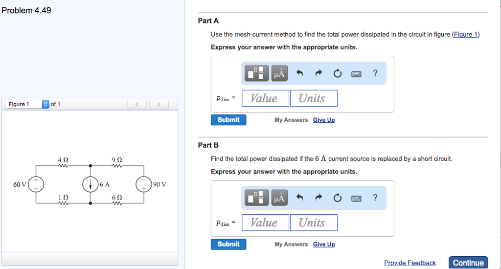 Solved Use The Mesh-current Method To Find The Total Power | Chegg.com