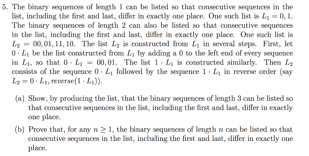 binary sequences