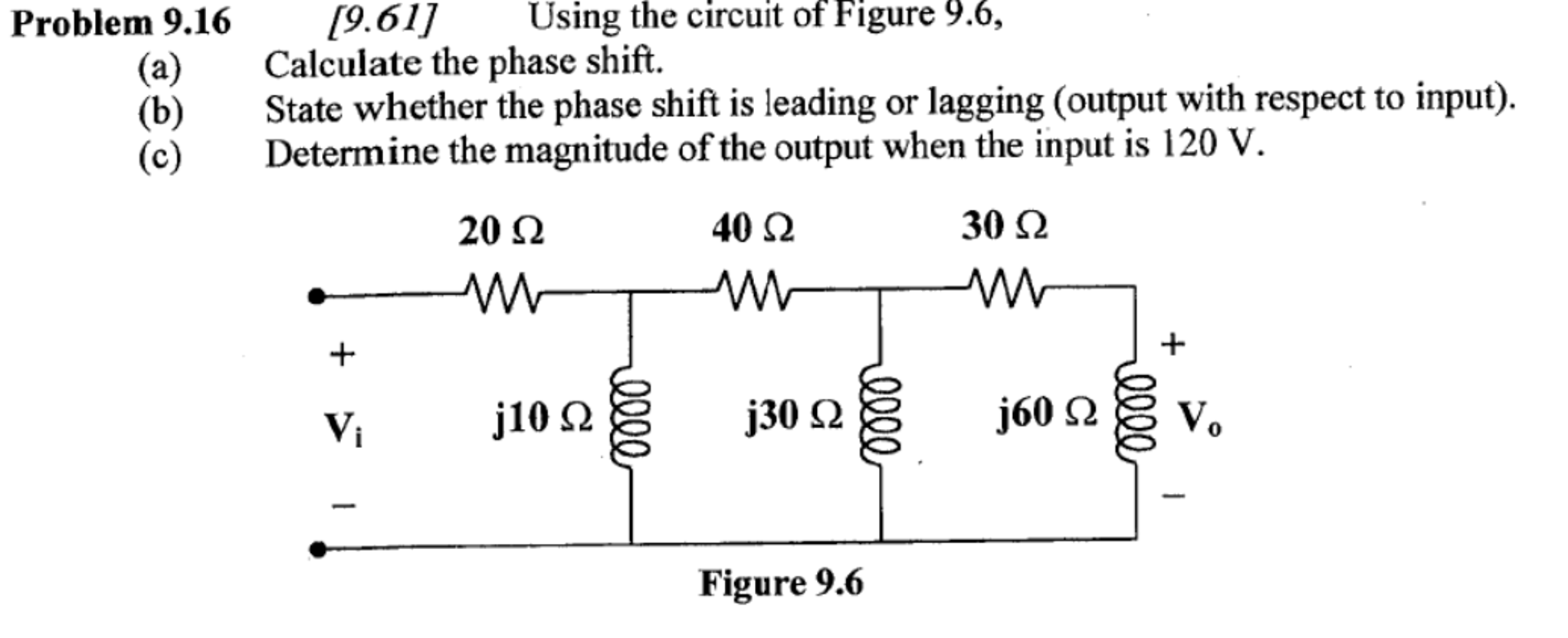 Solved Using the circuit of Figure 9.6, (a) Calculate the | Chegg.com