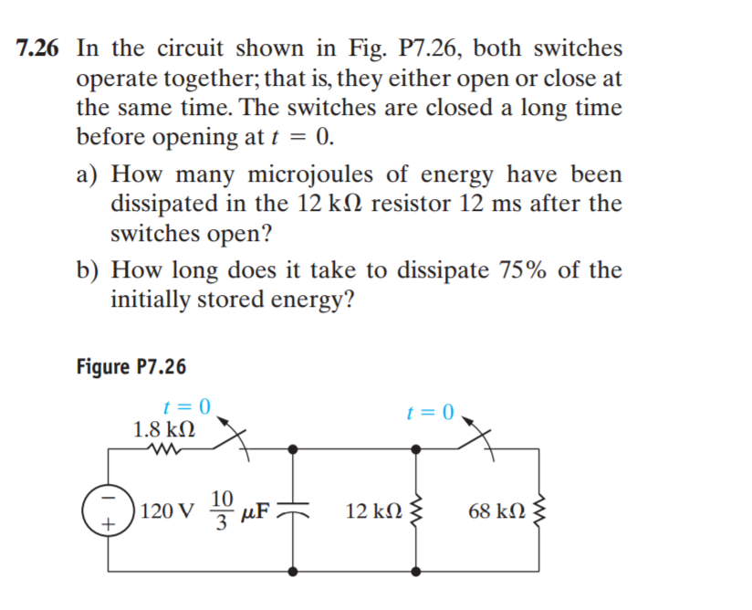 Solved In the circuit shown in Fig., both switches operate