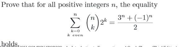 Solved Prove that for all positive integers n, the equality | Chegg.com