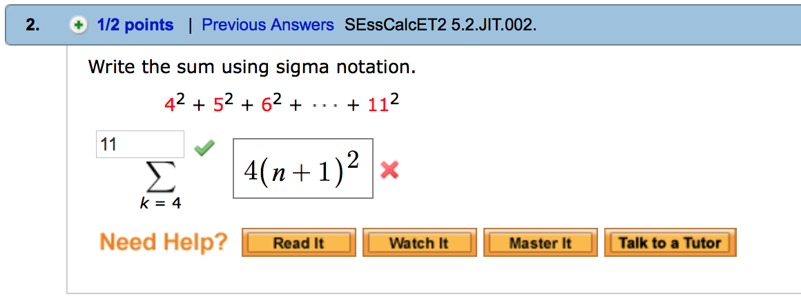write sigma notation calculator