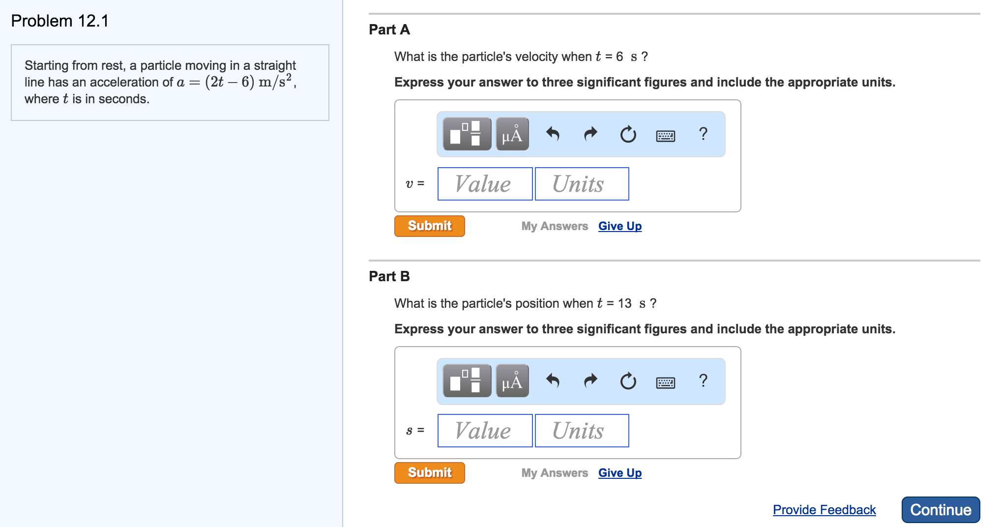 Solved Starting From Rest A Particle Moving In A Straight Chegg Com