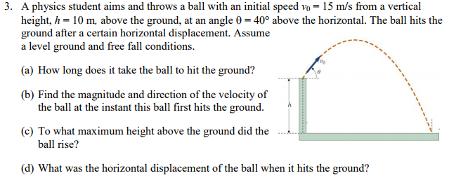 physics calculator ball throw