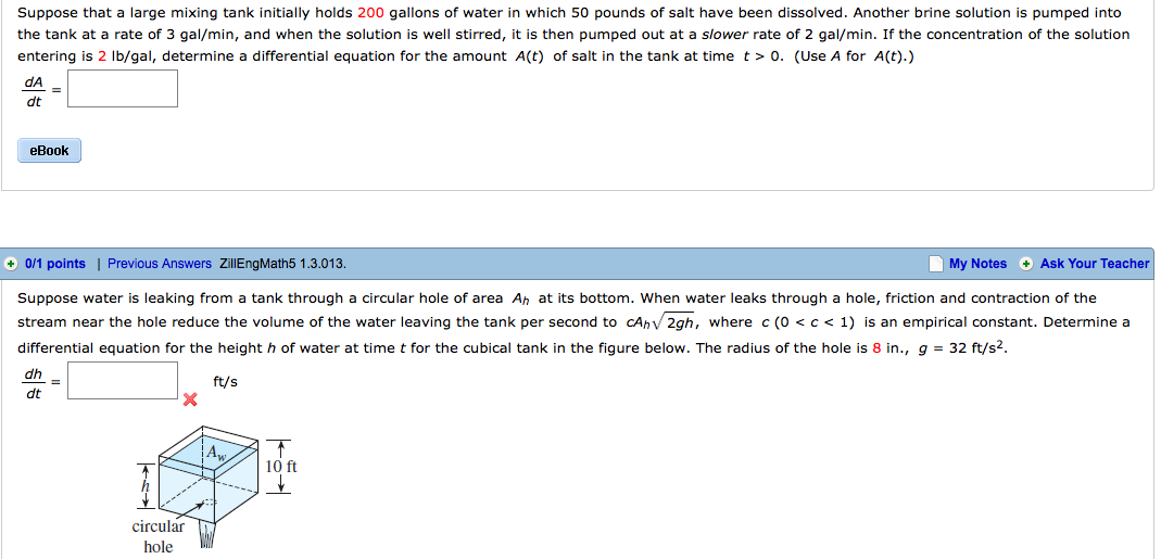solved-suppose-that-a-large-mixing-tank-initially-holds-200-chegg