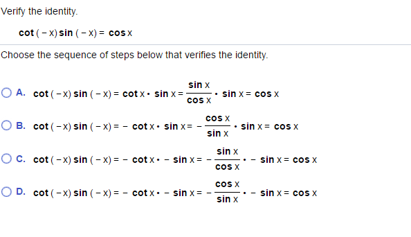 solved-verify-the-identity-cot-x-sin-x-cos-x-choose-chegg