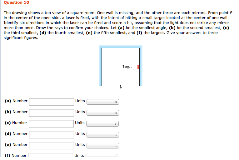 Solved The drawing shows a top view of a square room. One | Chegg.com