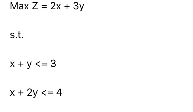 Solved Linear programming- shadow price For the given | Chegg.com