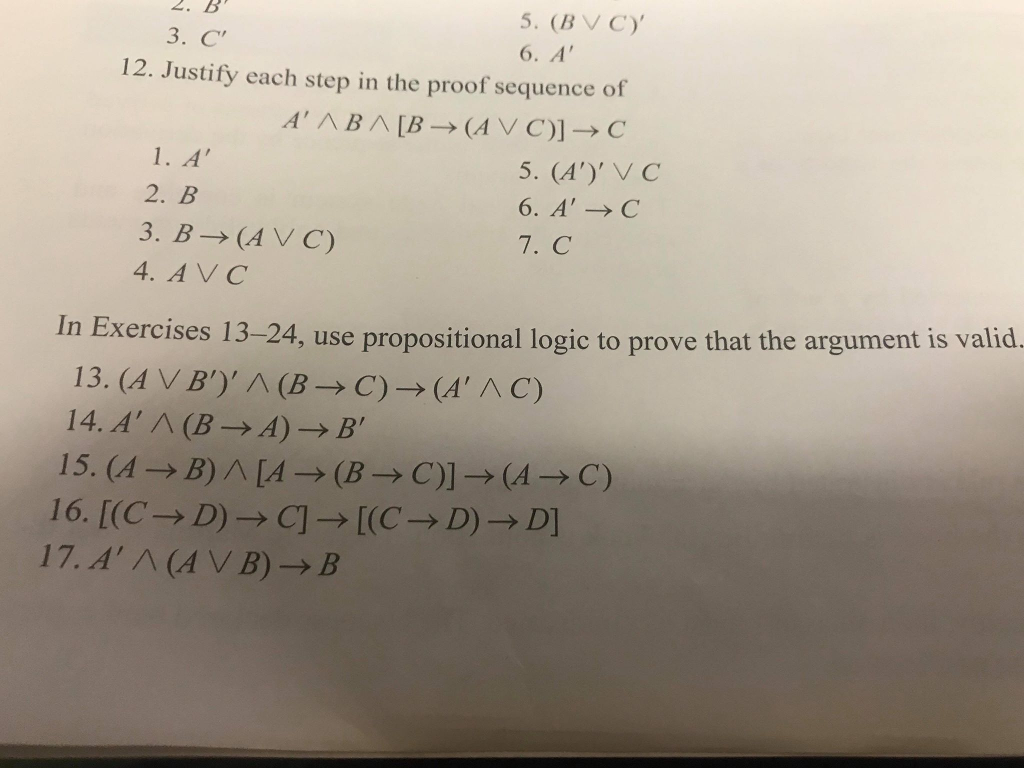 Solved 2. B 5. (BVC) 6. A 3. C 12. Justify each step in the | Chegg.com - The Last Step In A Proof Contains The .