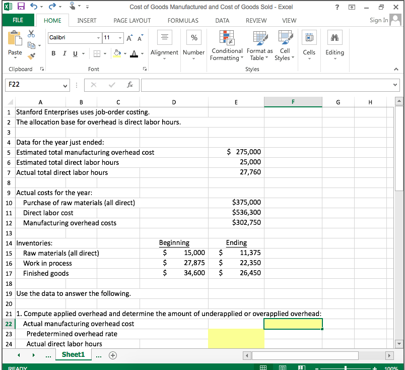 Solved Cost of Goods Manufactured and Cost of Goods Sold | Chegg.com