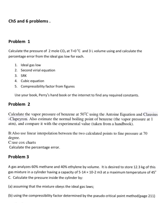Calculate the pressure of 2 mole CO_2 at T = 0