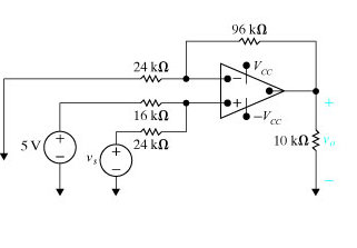 Solved The op amp in the circuit is ideal. Suppose VCC = 18 | Chegg.com