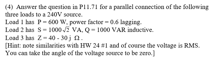 Solved a)Find the equivalent impedance. b)Calculate the | Chegg.com