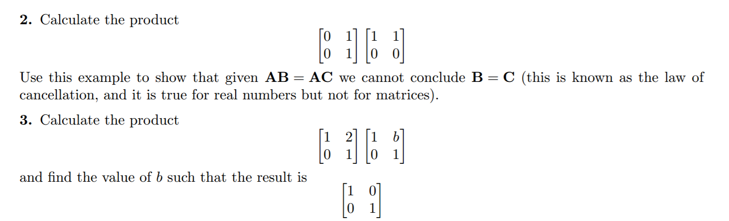 Solved Calculate The Product [0 1 0 1] [1 1 0 0] Use | Chegg.com