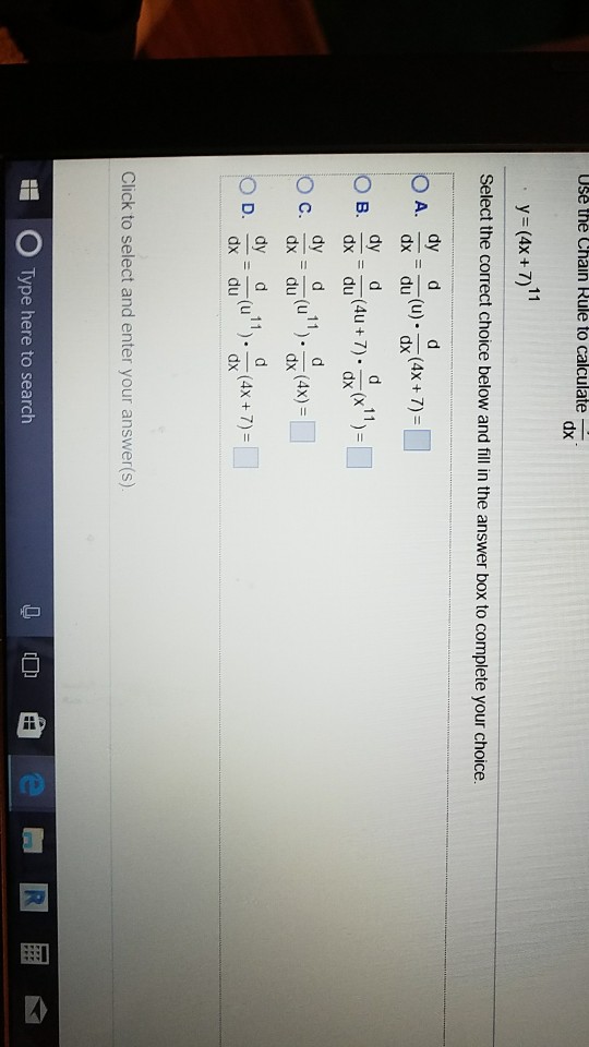 solved-use-the-chain-rule-to-calculate-y-4x-7-11-chegg