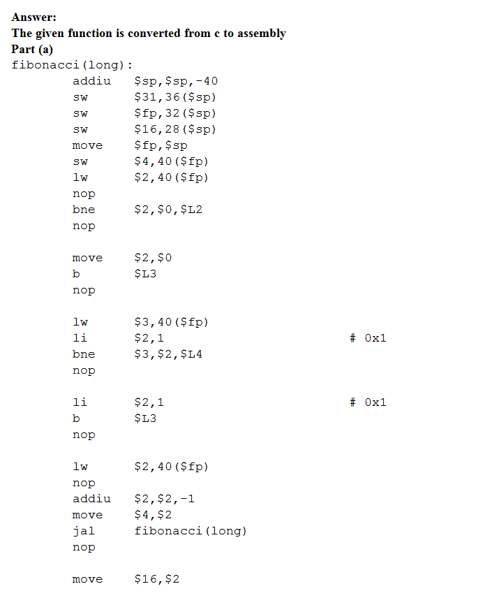 How to write c code to yield the following assembly code - groundsenturin