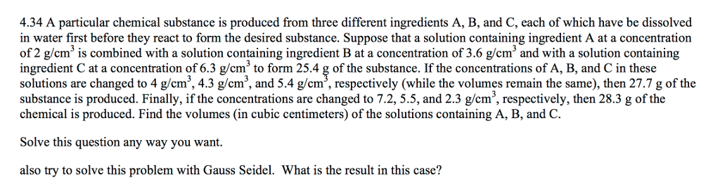 A particular chemical substance is produced from | Chegg.com