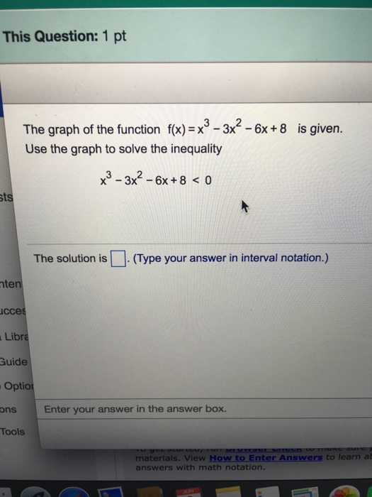 x 3 3x 2 6x 8 graph