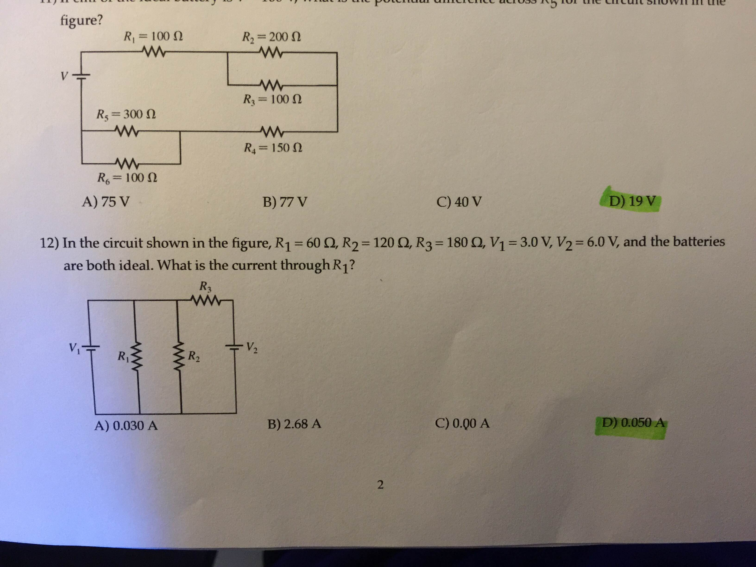 Solved In the circuit shown in the figure, R1=, R2 =, R3=