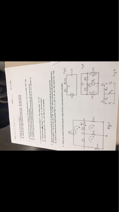 Solved 2A 4 V 20 20 60 60 | Chegg.com