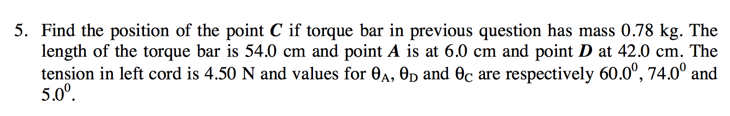 Solved 3. For the torque bar on the figure bellow, write | Chegg.com