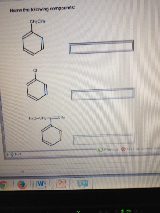 Solved Name The Following Compounds: | Chegg.com