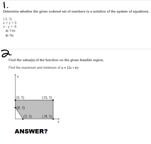 solved-determine-whether-the-given-ordered-set-of-numbers-is-chegg