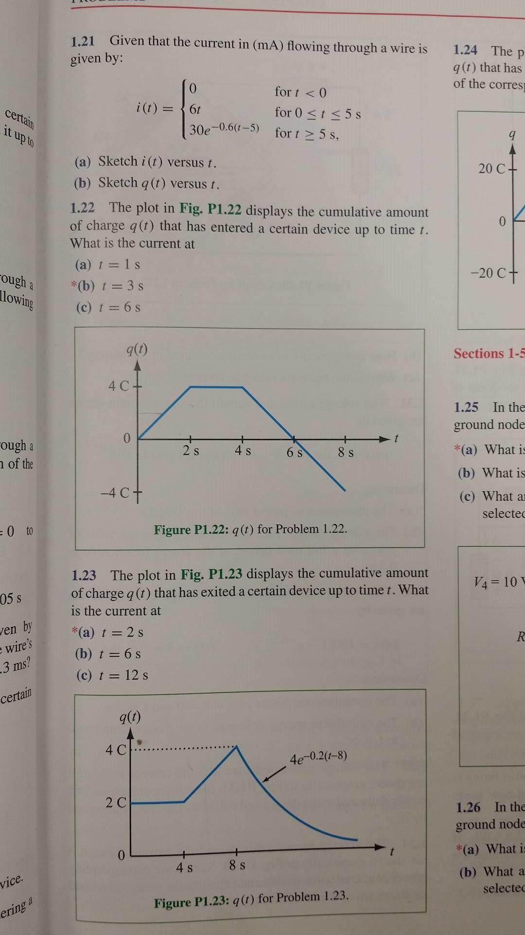 Solved Given that the current in (mA) flowing through a wire | Chegg.com