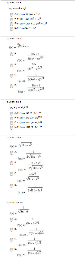 3x 2 x 5 )= 9x 4