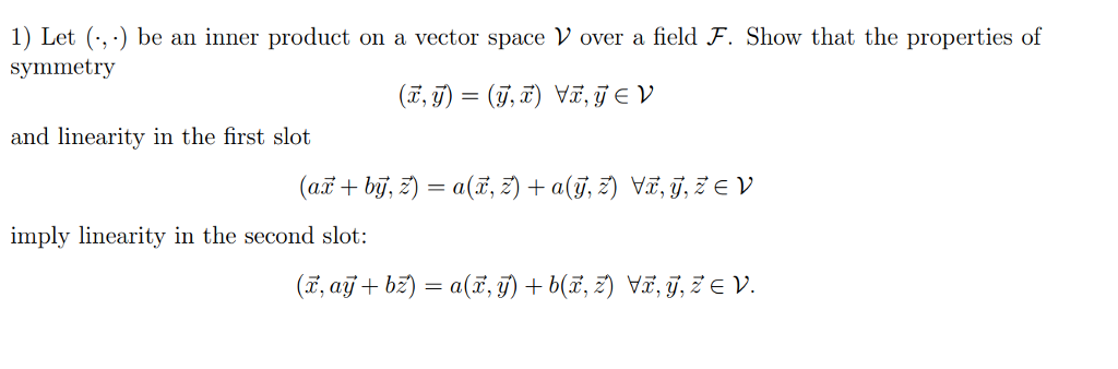 linear algebra inner product