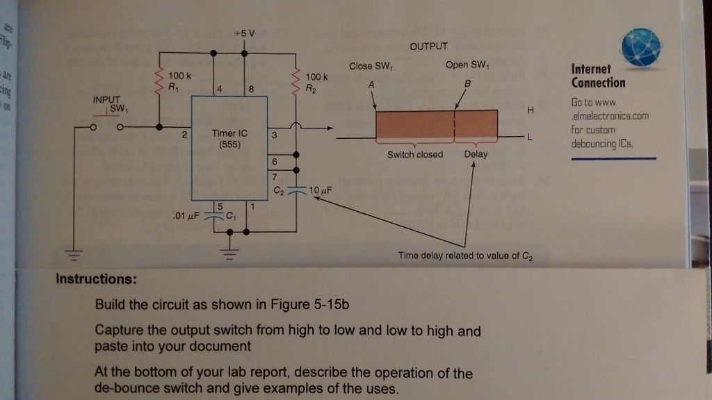 Solved +5 V OUTPUT Close SW Open SW Internet Connection Go | Chegg.com