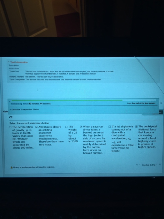 solved-select-the-correct-statement-below-the-acceleration-chegg