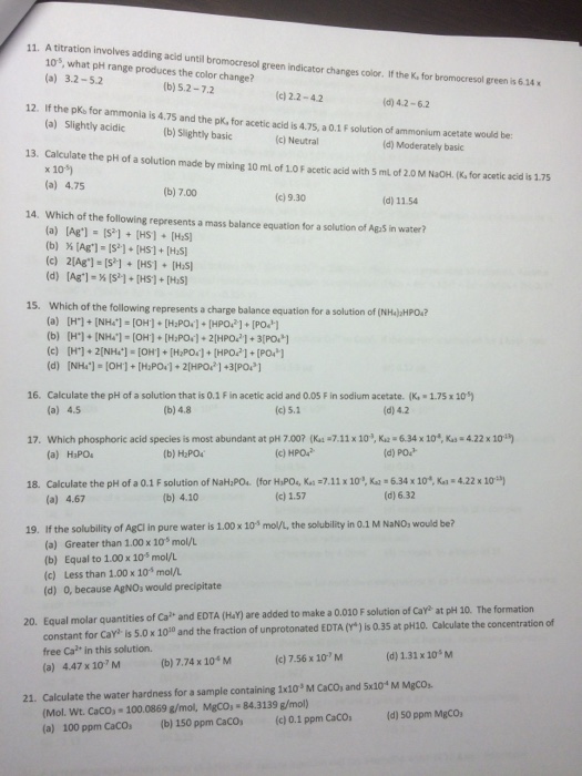 solved-a-titration-involves-adding-acid-until-bromocresol-chegg