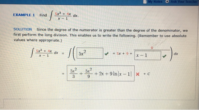 solved-find-integral-5x-3-4x-x-1-dx-solution-since-the-chegg