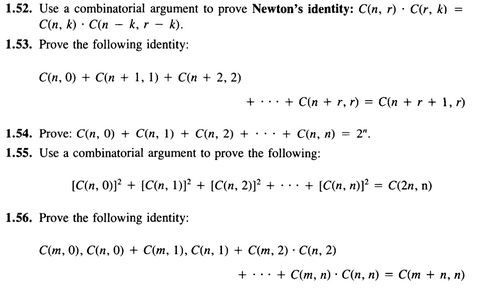 Solved Use A Combinatorial Argument To Prove Newton's | Chegg.com