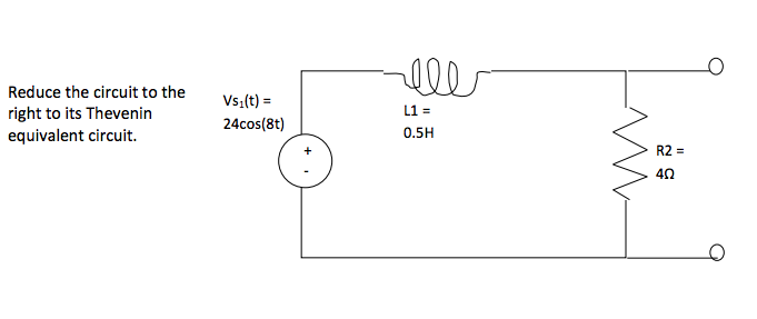 Solved Reduce the circuit to the right to its Thevenin | Chegg.com