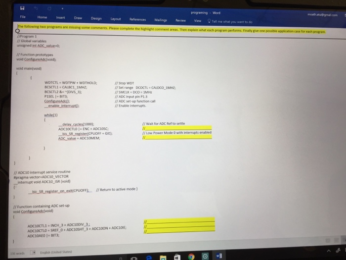 Solved I need answer ASAP!! The following two programs | Chegg.com