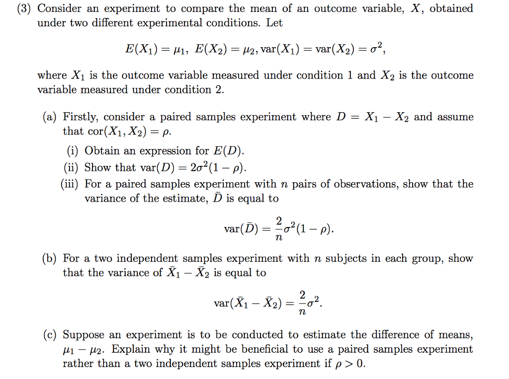 outcome or variable that is measured in an experiment