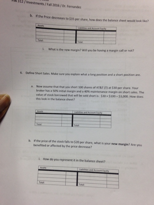 Solved If The Price Decreases To 35 Per Share How Does The Chegg