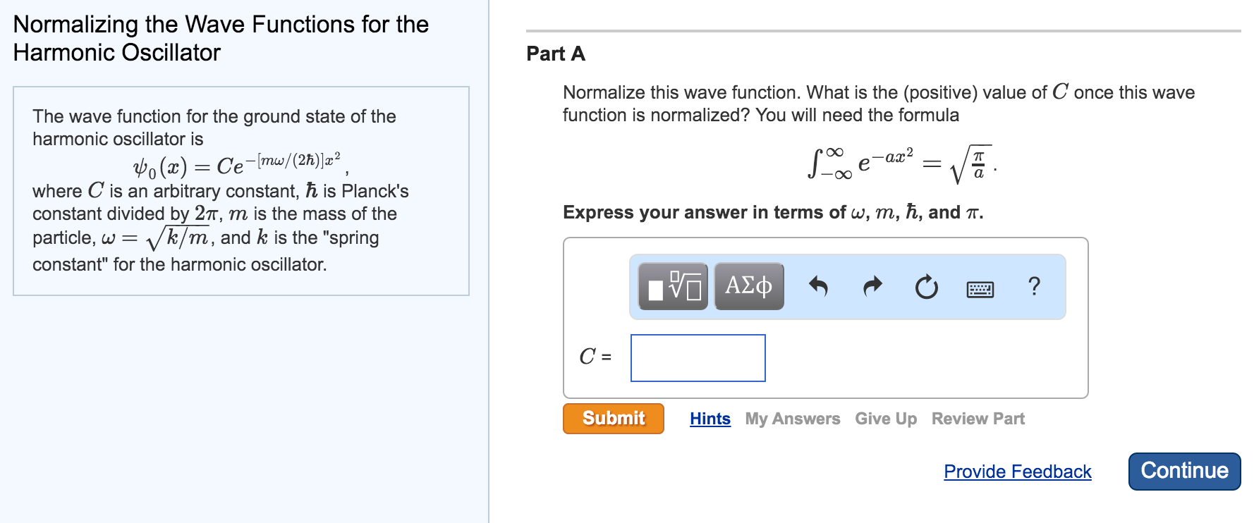 Solved The wave function for the gRound state of the | Chegg.com
